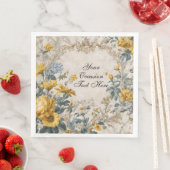 Botanisches Florales Design Serviette (Beispiel)