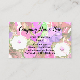 Botanisches Florales Design Visitenkarte