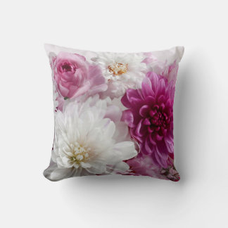 Botanisches florales Kunstwerk auf Kaffeetasse – E Kissen