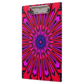Botanisches florales Mandala  Klemmbrett (Links)