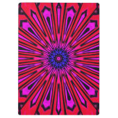 Botanisches florales Mandala  Klemmbrett (Rückseite)