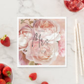 BOTANISCHES FLORALFEUCHTEN | Frau Bachelorette Serviette (Beispiel)