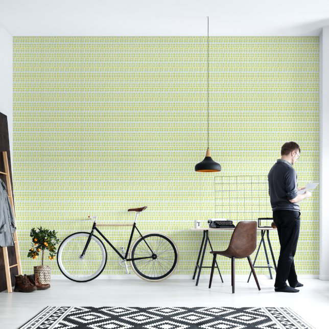Botanisches Flussmuster-Design Tapete (Wohnbereich)