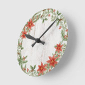 Botanisches Foliage Runde Wanduhr (Winkel)