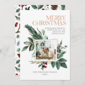 Botanisches Folies ein Foto Feiertagskarte (Vorne/Hinten)