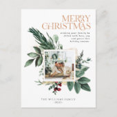 Botanisches Folies ein Foto Feiertagspostkarte (Vorderseite)