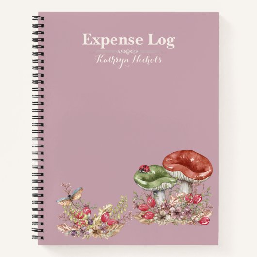 Botanisches Forest Office SpiralNotebook Notizblock (Vorderseite)