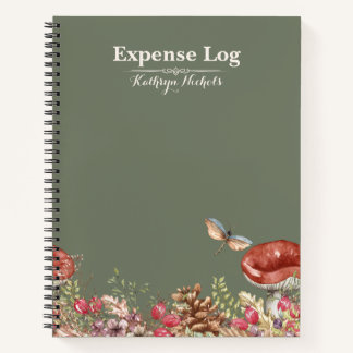 Botanisches Forest Office SpiralNotebook Notizblock