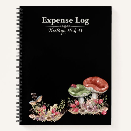 Botanisches Forest Office SpiralNotebook Notizblock (Vorderseite)