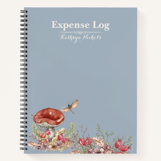 Botanisches Forest Office SpiralNotebook Notizblock (Vorderseite)