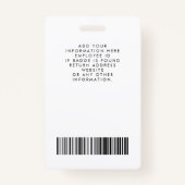 Botanisches Foto Abzeichen Ausweis (Rückseite)