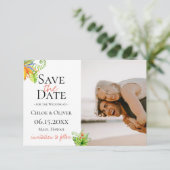 Botanisches Foto auf der tropischen Insel Save the Ankündigung (Stehend Vorderseite)