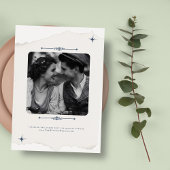Botanisches Foto & Birds Classic Vintage Wedding Einladung