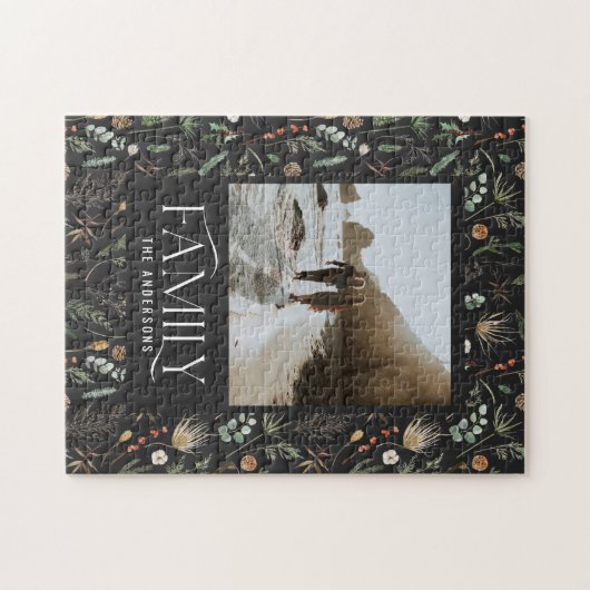 Botanisches Foto Botanisch elegant modern Puzzle (Horizontal)