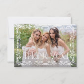 Botanisches Foto Dankeskarte (Vorderseite)