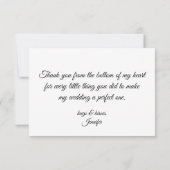 Botanisches Foto Dankeskarte (Rückseite)