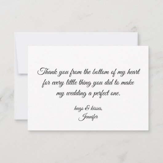 Botanisches Foto Dankeskarte (Rückseite)