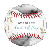 Botanisches Foto der besten Mama der Welt Baseball (Rückseite)