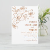 Botanisches Foto Einladung (Stehend Vorderseite)