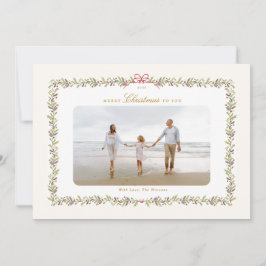 botanisches Foto Feiertagskarte