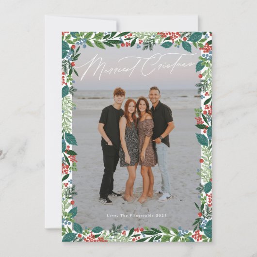 Botanisches Foto Feiertagskarte (Vorderseite)