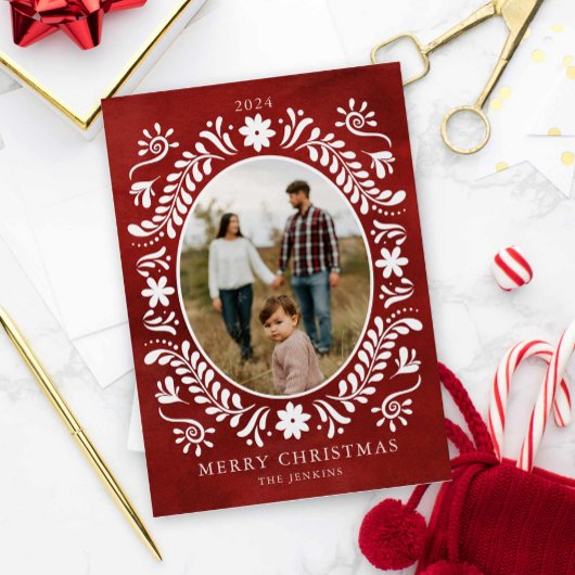 Botanisches Foto Feiertagskarte