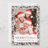 Botanisches Foto Feiertagskarte (Vorderseite)