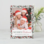 Botanisches Foto Feiertagskarte (Stehend Vorderseite)