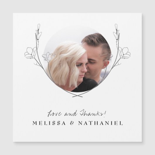 Botanisches Foto für Blumenkranz Magnetkarte (Vorderseite)