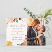 Botanisches Foto für Blumenschrift Save The Date (Stehend Vorderseite)