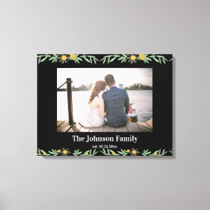 Botanisches Foto für Hochzeiten Leinwanddruck