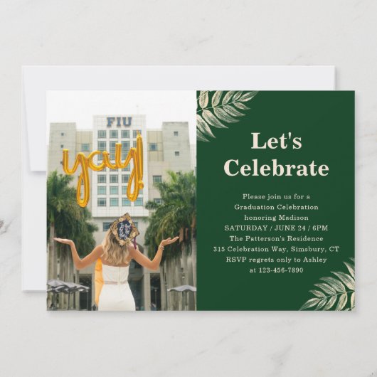 Botanisches Foto Graduiertenparadies Goldene Blätt (Rückseite)