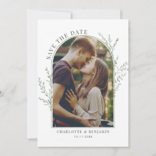 Botanisches Foto Hochzeit Save The Date