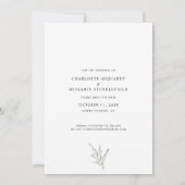 Botanisches Foto Hochzeit Save The Date (Rückseite)