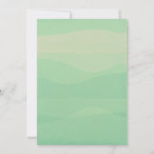 Botanisches Foto Hochzeitsempfang Einladung (Rückseite)