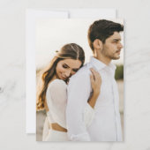 Botanisches Foto Hochzeitsinvit des Burgund Arch Einladung (Rückseite)