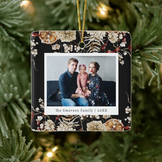 Botanisches Foto Keramikornament