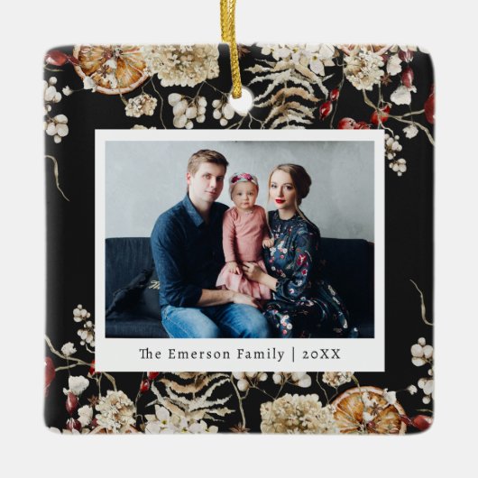 Botanisches Foto Keramikornament (Vorderseite)