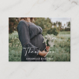 Botanisches Foto mit einfacher Babydusche Begleitkarte