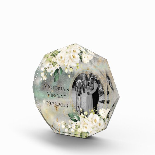 Botanisches Foto mit floralen Goldbränden (Rechts)