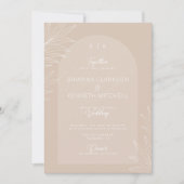 Botanisches Foto mit neutralem Farbbogen Einladung (Vorderseite)