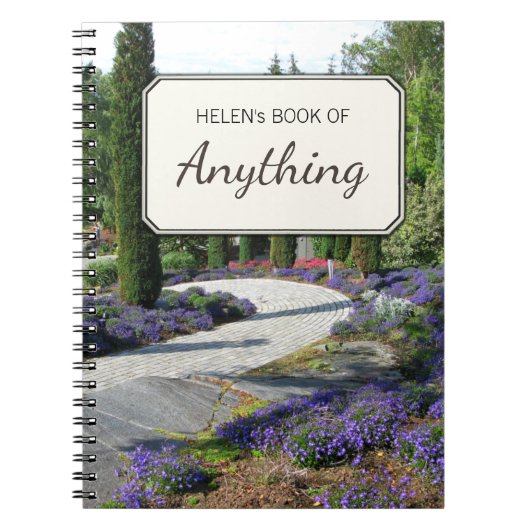 Botanisches Foto-Motiv personalisiert Notizblock (Vorderseite)