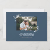 Botanisches Foto-Overlay Save the Date (Rückseite)