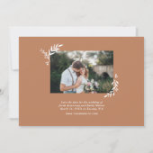 Botanisches Foto-Overlay Save the Date (Rückseite)