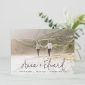 Botanisches Foto S Save The Date (Stehend Vorderseite)