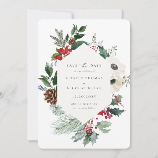 Botanisches Foto Save The Date (Vorderseite)