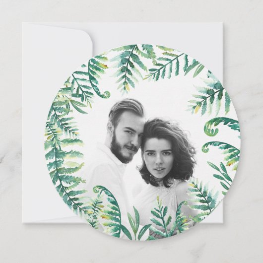 Botanisches Foto Save the Date (Rückseite)