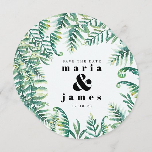Botanisches Foto Save the Date (Vorne/Hinten)