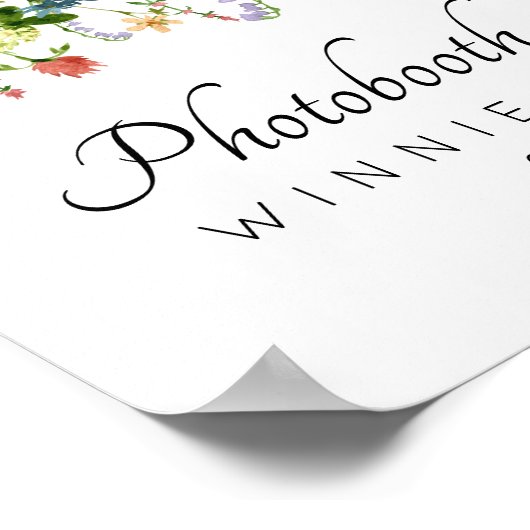 Botanisches Foto-Standzeichen Poster (Ecke)