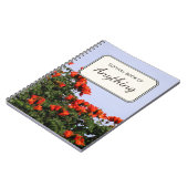 Botanisches Foto-tropischer Tulpe-Baum Notizblock (Linke Seite)